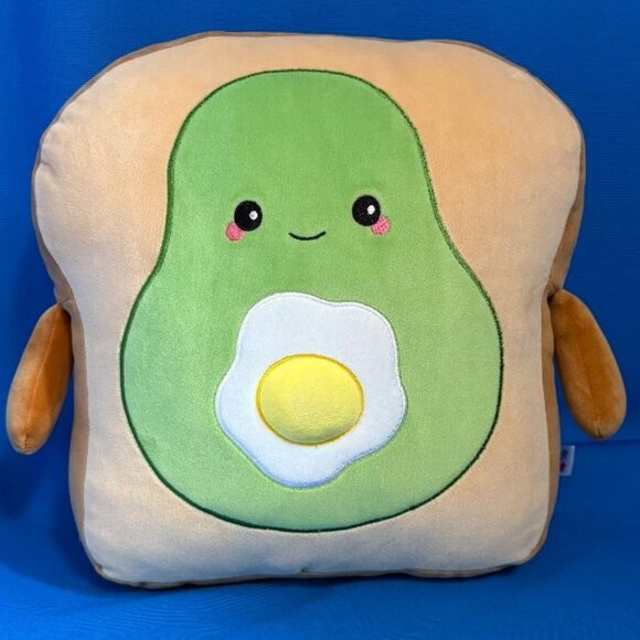 BOGD BUNDLE OFFER ADORABLE LARGE SMOOCHY PALS AVOCADO TOAST W/ EGG PLUSH TOY - Picture 2 of 16
